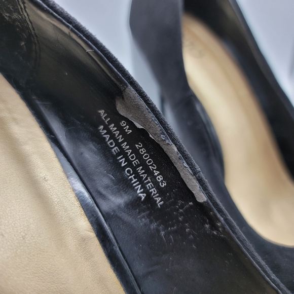 CATO Black Suede Chunky Heels - Picture 9 of 10